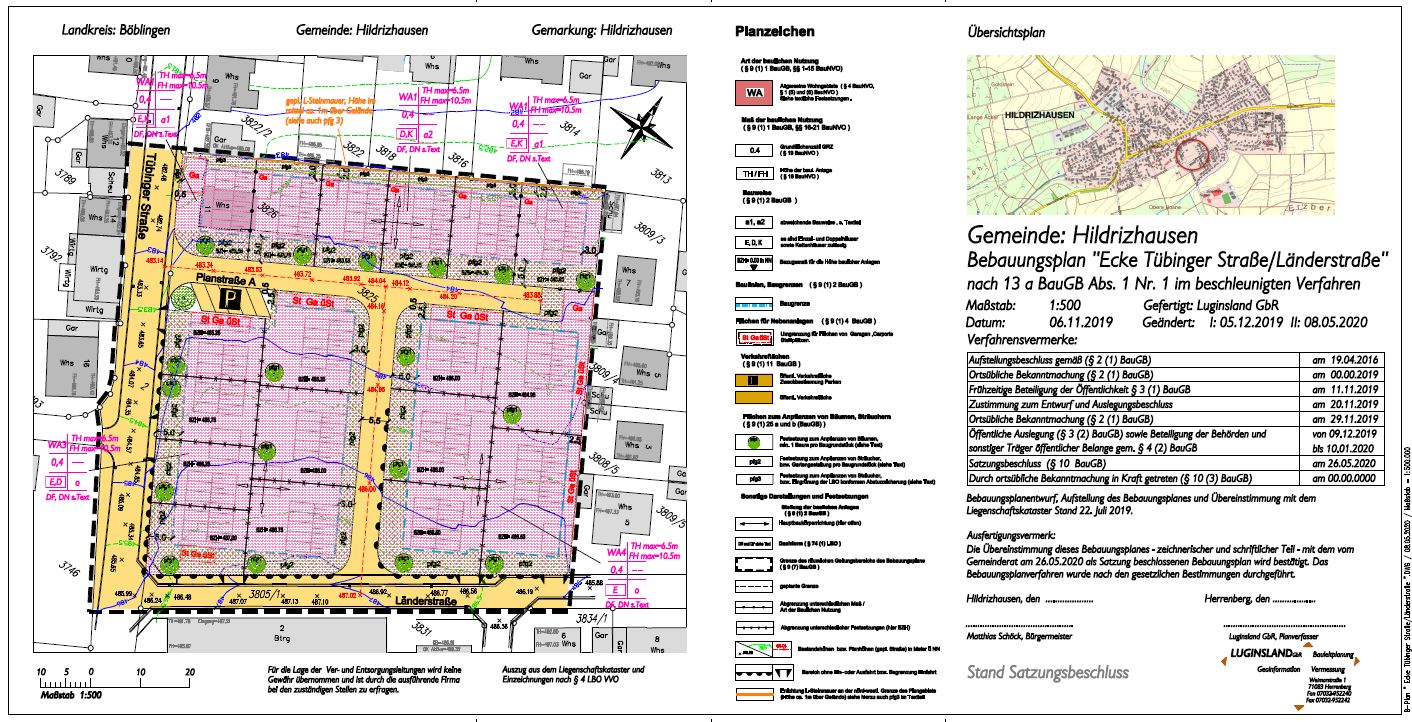  Bebauungsplan "Ecke Tübinger Straße / Länderstraße" 